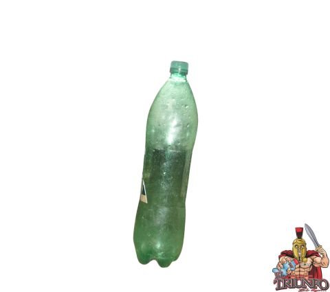 Botella gaseosa verde