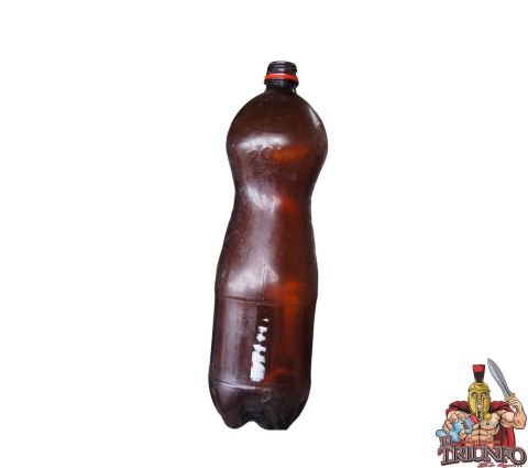 Botella de gaseosa marón